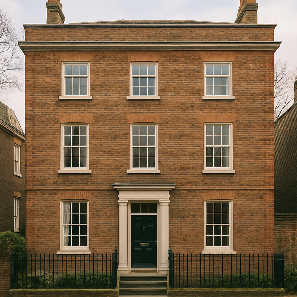 A Grade II listed Georgian townhouse with original sash windows