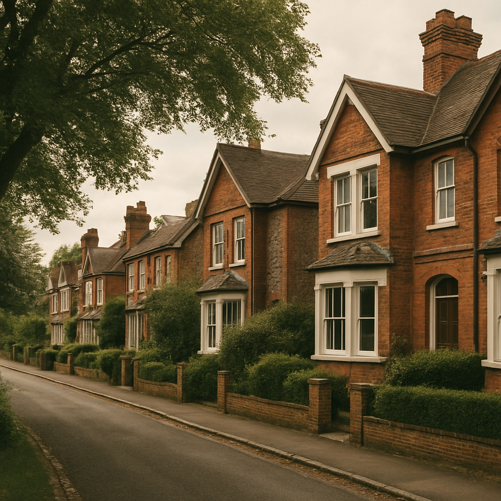 A traditional Hertfordshire residential street