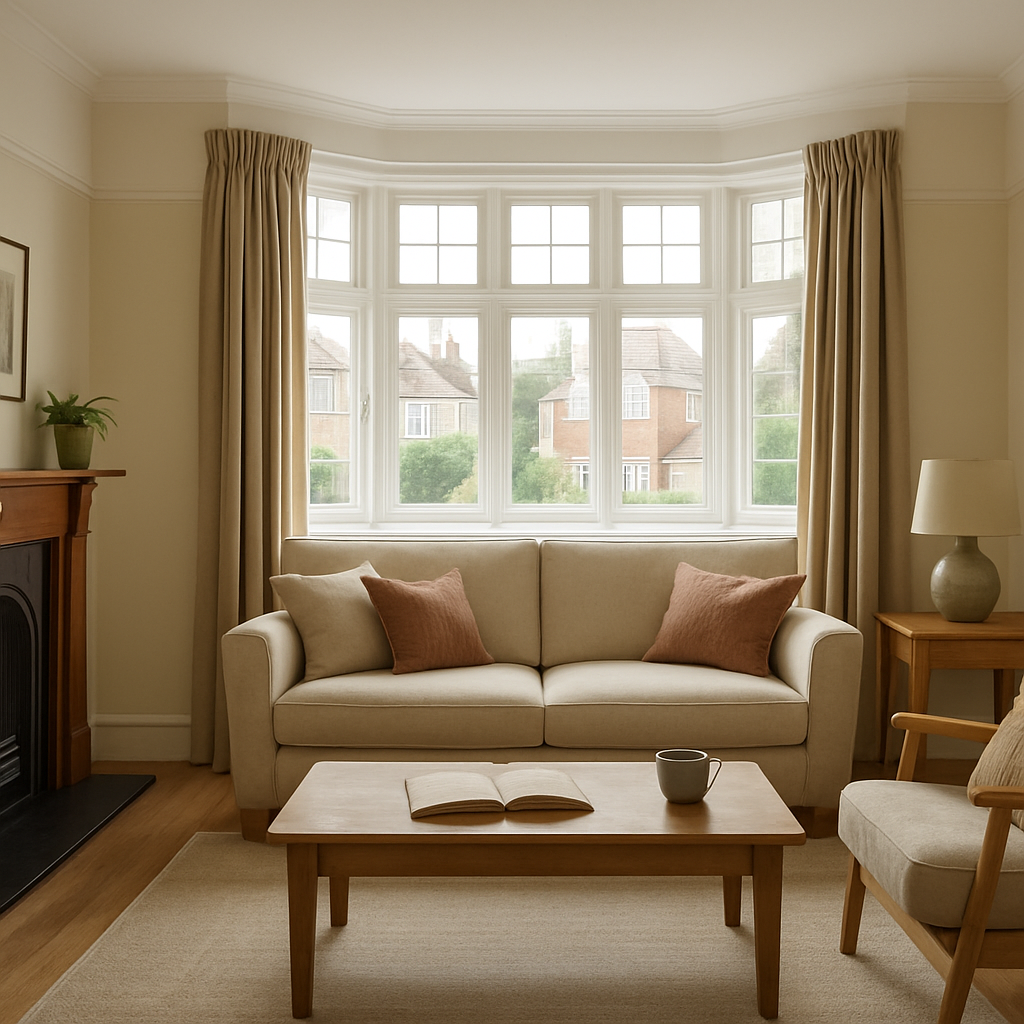 A 1930s bay window in Cheshunt fitted with secondary glazing